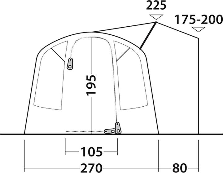 Produktbild Outwell Vorzelt Talladega Air, Fahrzeugtyp: Bus, Aufbauart (Vorzelt, 22.50 kg)