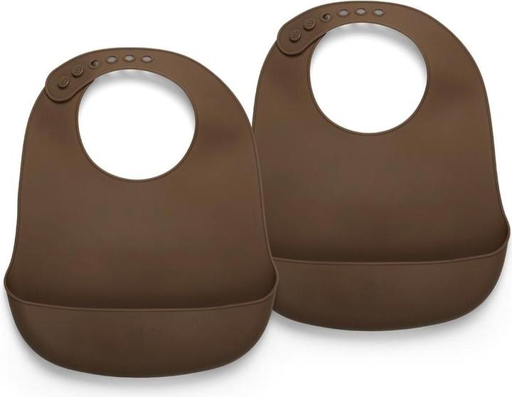 Produktbild Nuuroo Tex Silicone Short Bib 2-Pack - Acorn