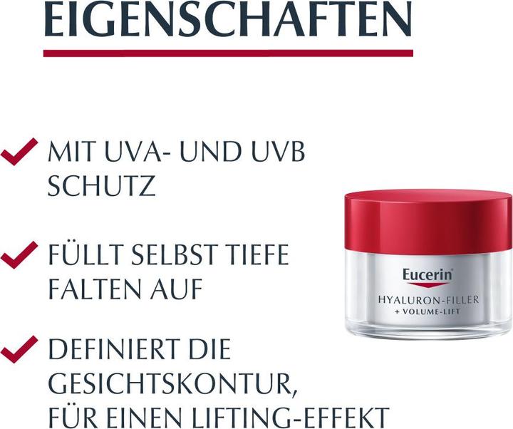Produktbild Eucerin HYALURON-FILLER + VOLUME-LIFT Tagespflege für trockene Haut LSF 15 (50 ml)