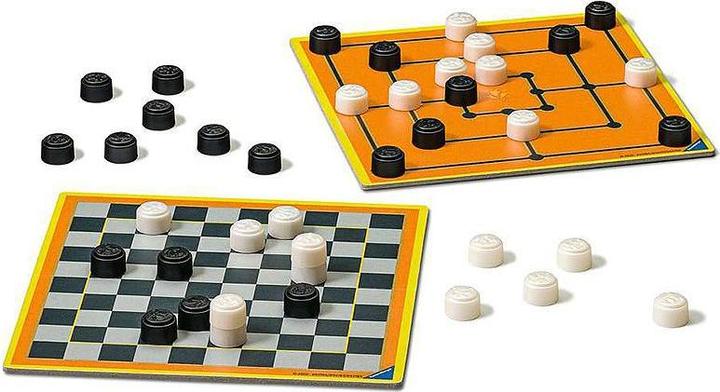 Immagine prodotto Ravensburger Mill / Lady Compact, d/f/i da 8 anni, 2 giocatori, Classic Compact / Travel set (Tedesco, Francese, Italiano)