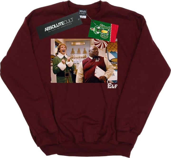Actual product image Elf Womens/Ladies Christmas Store Cheer Sweatshirt (XXL)