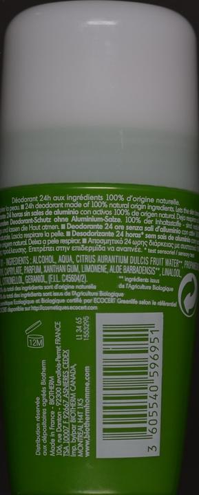 Image du produit Biotherm contrôle de jour (Roll-on, 75 ml)
