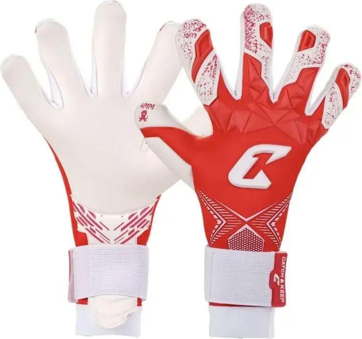 Catch & Keep Fussballhandschuhe Pulse X Red Gr. 10 Torwart Goalie Handschuhe (10)