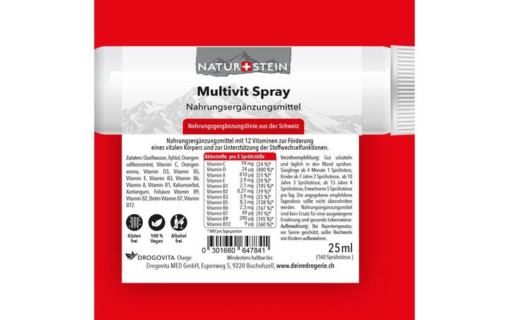 Produktbild Naturstein Vitamin Spray Multivit (1 Stück, Spray, 41 g)