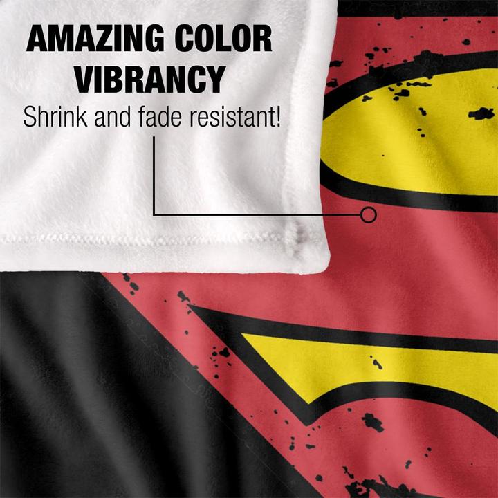 Produktbild Superman Decke Logo