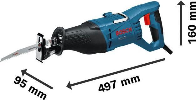 Immagine prodotto Bosch Professional Seghetto alternativo GSA 1100 E, lama per metallo S 123 XF, lama per legno S 2345 X