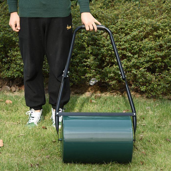 Produktbild Swisshandel24 Rasenwalze mit U-Griff Gartenwalze Gartenrolle 30 cm Durchmesser 30 L Wasser-/Sandfüllung 41 cm Arbe