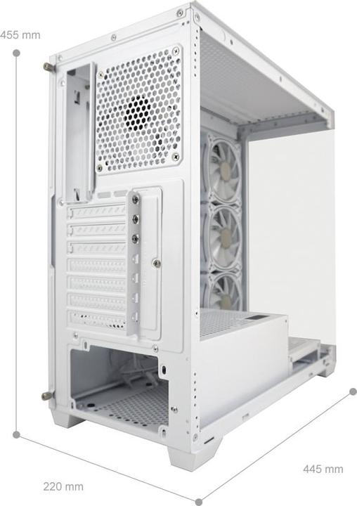 Actual product image LC-Power Case Gaming LC-715W-ON Seamless Pale X (Mini-ITX, ATX)