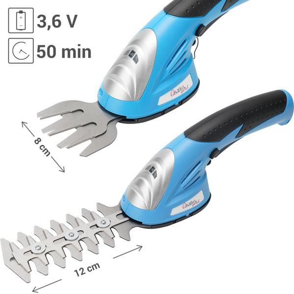 Immagine prodotto Casativo Cesoie per erba e arbusti, batteria agli ioni di litio (Tagliasiepi a batteria)