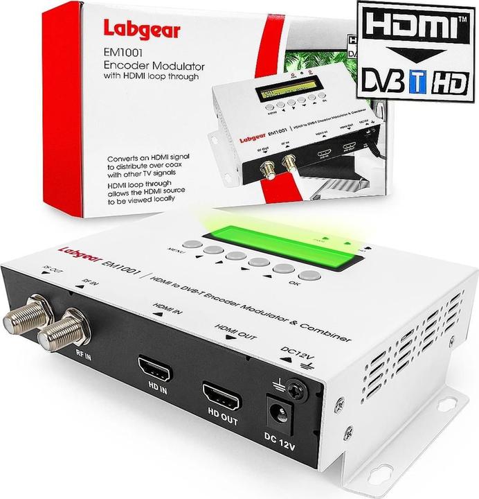 Produktbild No Name HDMI auf DVB-T H.264 Modulator: Labgear EM1001 35MER / 100dBuV (DVB-T)