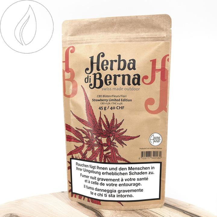 Herba di Berna Strawberry Outdoor Édition limitée (45 g, Extérieur)