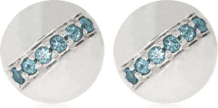 Produktbild Xen Ohrstecker mit 12 London Blue Topase ca. 0,26 ct. rhodiniert (925 Sterling Silber)