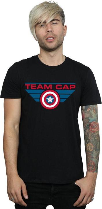 Actual product image Mens Captain America Civil War Team Cap T-Shirt (XL)