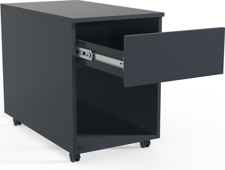 VCM Rollcontainer Beistellcontainer Bürocontainer Rollen rollbar Dasola 1 Schublade (39 x 70 x 55 cm)
