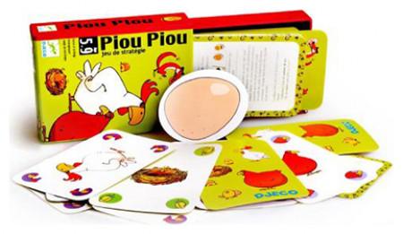 Actual product image Djeco Card game Piou Piou (French, German, Dutch, Italian, Danish, English)