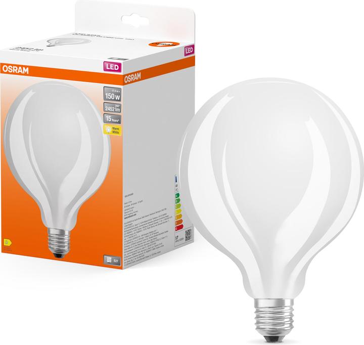 Produktbild Osram Led Retrofit Classic Globe125 (E27, 17 W, 2452 lm, 1 x, D)