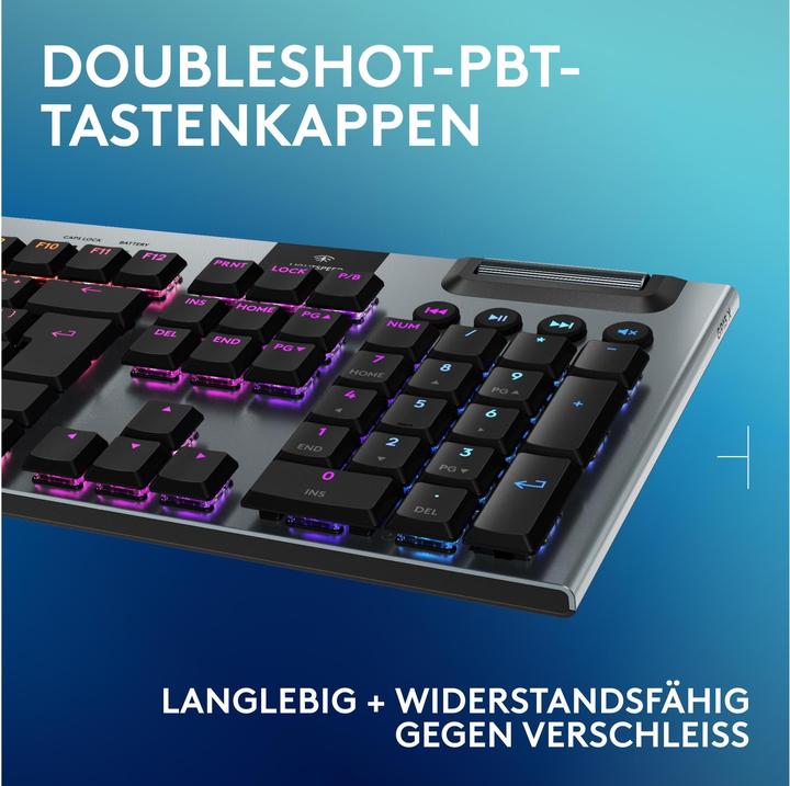 Produktbild Logitech G G915 X Lightspeed (CH, Kabellos, Kabelgebunden)