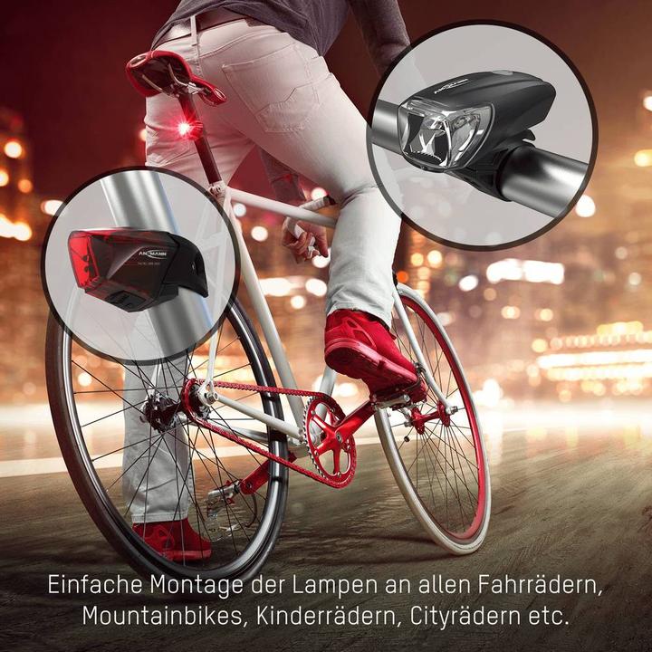 Image du produit Ansmann Kit déclairage de vélo (170 lm, 170 lm)