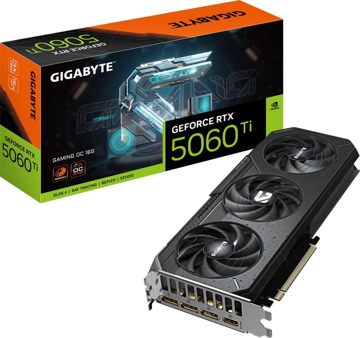 Produktbild Gigabyte GeForce RTX 5060 Ti GAMING OC 16G (16 GB)