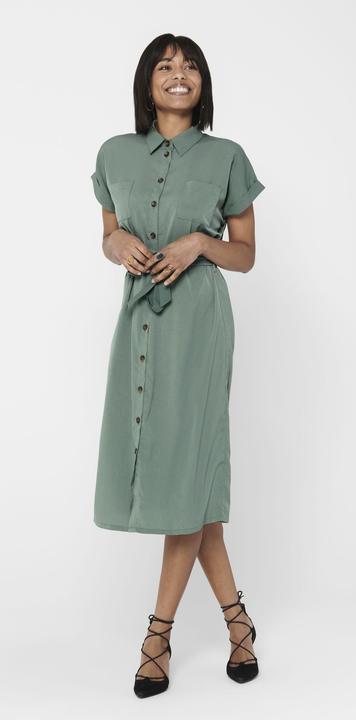 Image du produit Only Robe chemisier avec ceinture à nouer (36)