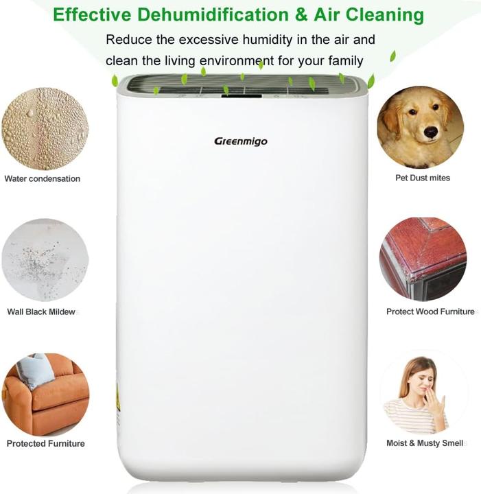 Immagine prodotto Greenmigo Alpha-Q10 Luftentfeuchter (35 m², 10 l/24h)