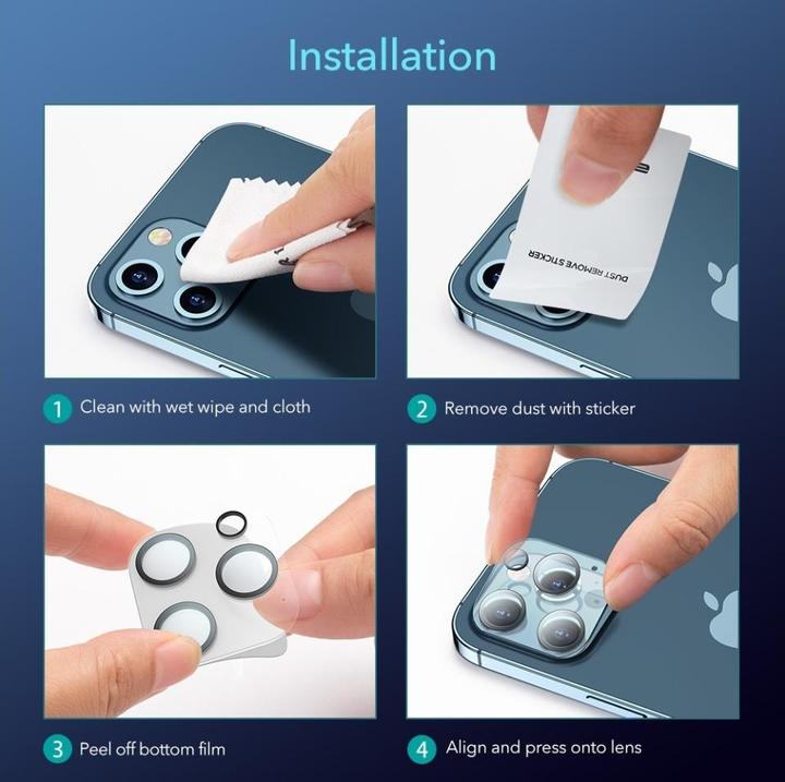 Actual product image Screenguard Camera Protector (1 Piece, Apple iPhone 14 Pro Max)