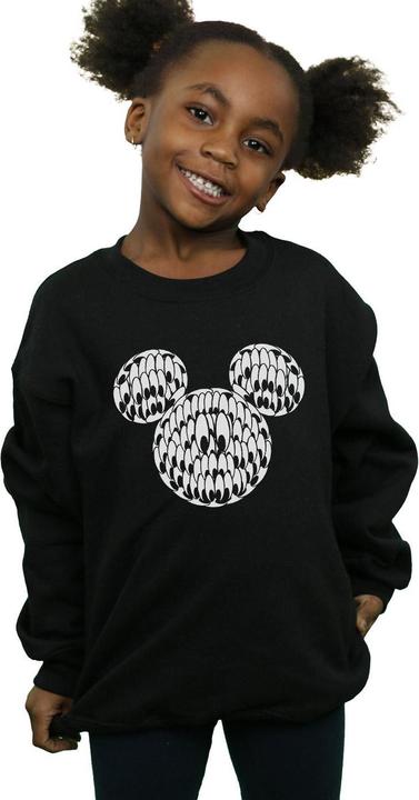 Actual product image Disney Girls Mickey Mouse Head Of Eyes Sweatshirt (140, 146)