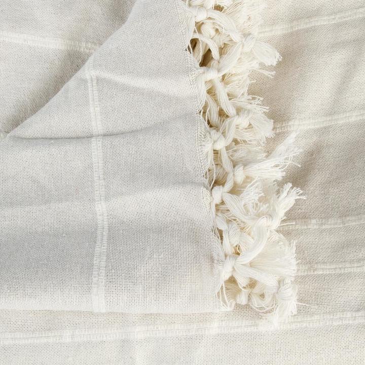 Produktbild Atmosphera Cream bedspread 230x250 with tassels (230 x 260 cm)