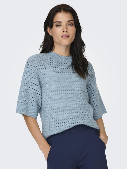 Produktbild JdY Knit Fit Rundhals Gerippte Ärmelbündchen Tief angesetzte Schulter Pullover Strickpullover (M)