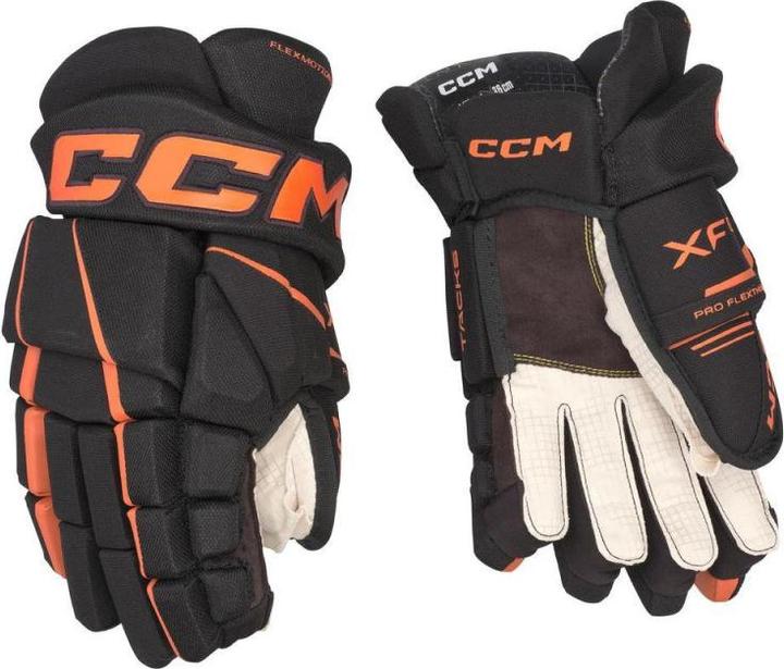 Produktbild CCM Tacks XF80 JR Hockeyhandschuhe (12"/30 cm, Schwarz/Orange) (10)