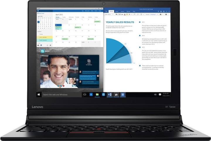 Actual product image Lenovo ThinkPad X1 Tablet 256GB 3G 4G Black Tablet (4G, 12", 256 GB, Black)