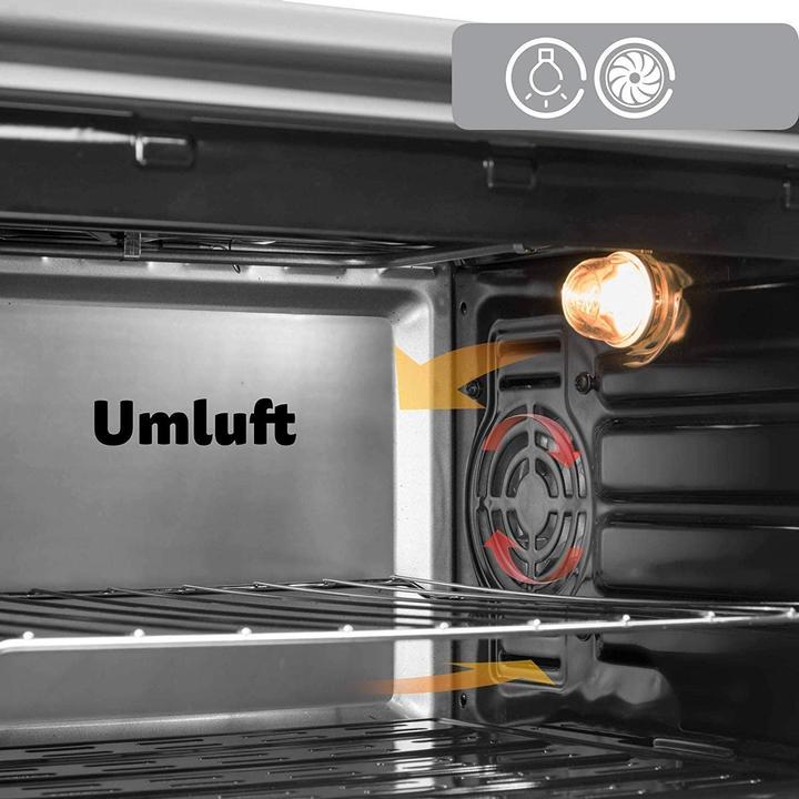 Produktbild Icqn 42 Liter Minibackofen Inox Grau