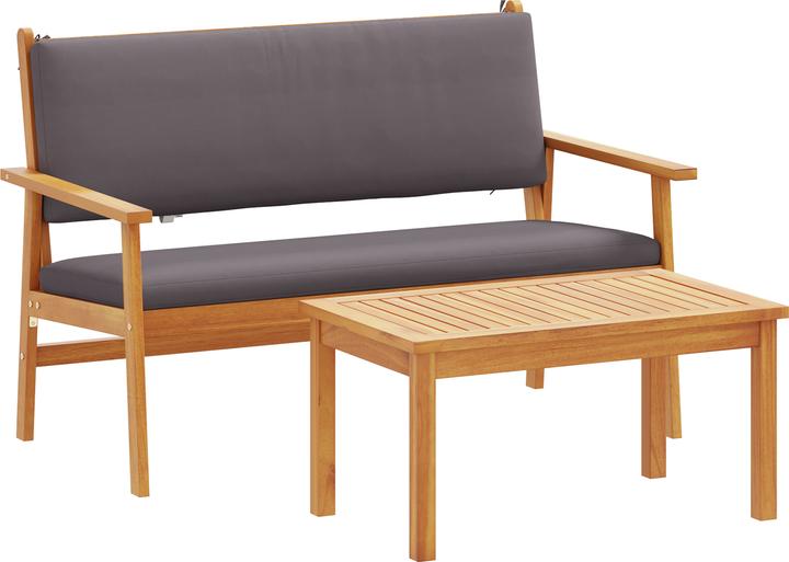 Produktbild VidaXL 4-teilige Garten-Sofaset mit Kissen aus massivem Akazienholz