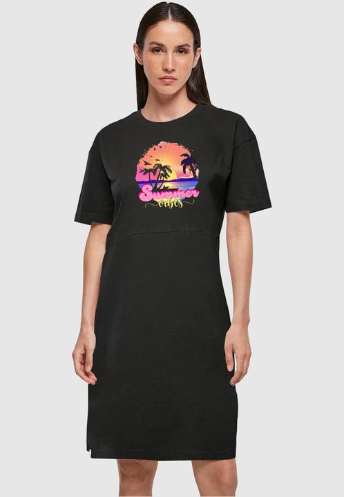 Produktbild Merchcode Ladies Summer Vibes Sunset Oversized Slit Tee Dress - 118975 (S)