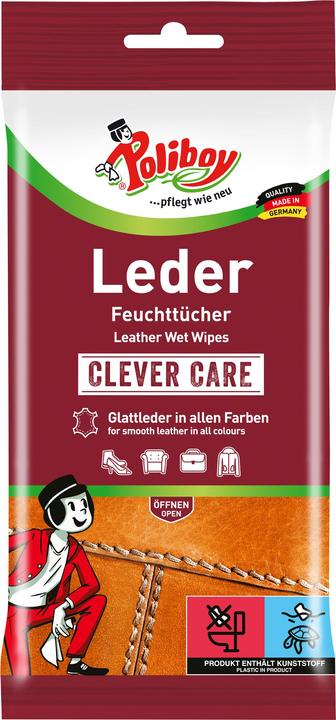 Produktbild Poliboy Leder Pflege Feuchttücher