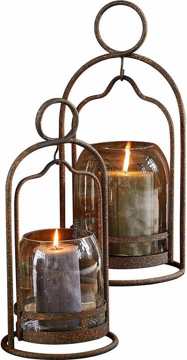 Actual product image Loberon Lantern set of 2 Émilisse antique brown (2 x)