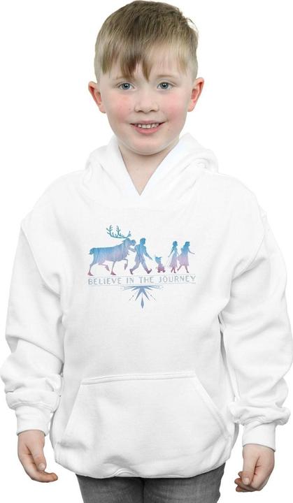 Actual product image Disney Boys Frozen 2 Believe In The Journey Silhouette Hoodie (140, 146)