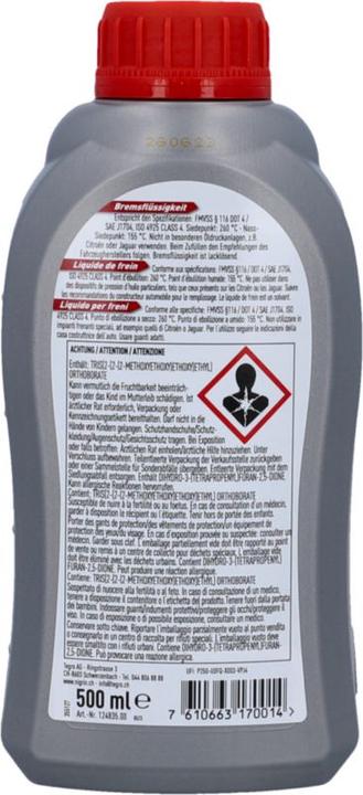 Produktbild Nigrin Bremsflüssigkeit DOT4 (0.50 l)