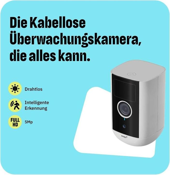 Image du produit Omajin Caméra réseau OMA-OWC-01-UE + 64 Go MicroSD (2560 x 1920 pixels)