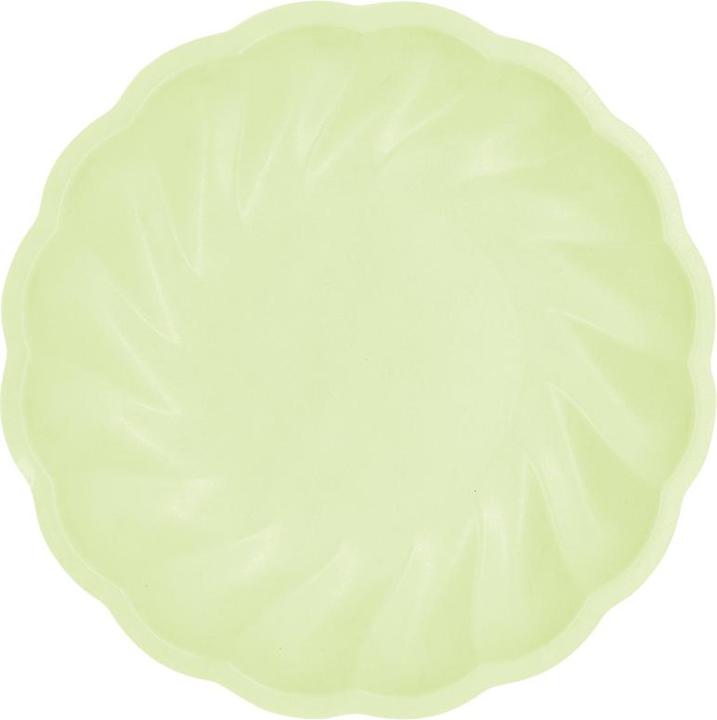 Amscan Plate Maxi Vert Decor round green (6 x)