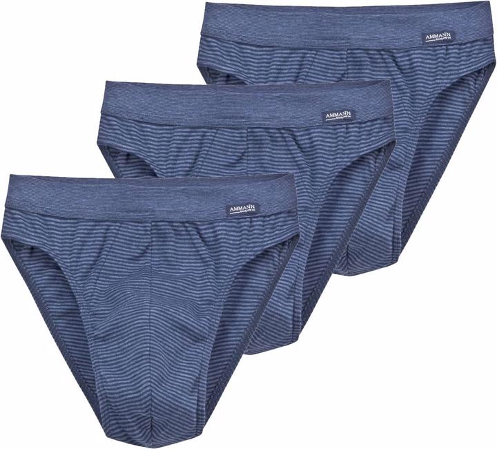 Produktbild Ammann 3er Pack Jeans Feinripp Mini-Slip / Unterhose (L, 3er Pack)