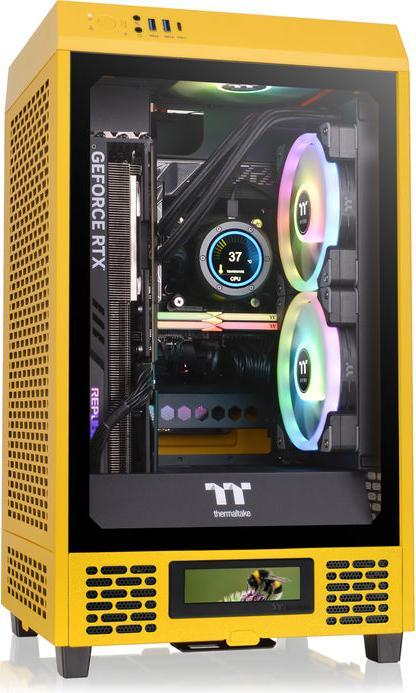Actual product image Thermaltake The Tower 200 Mini-Tower Mini-ITX housing Bumblebee viewing window (Mini-ITX)