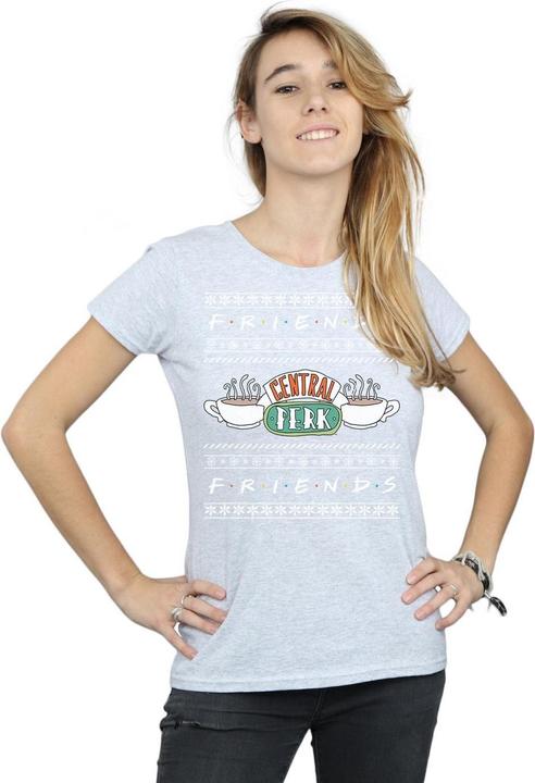 Actual product image Friends Womens/Ladies Fair Isle Central Perk Cotton T-Shirt (S)