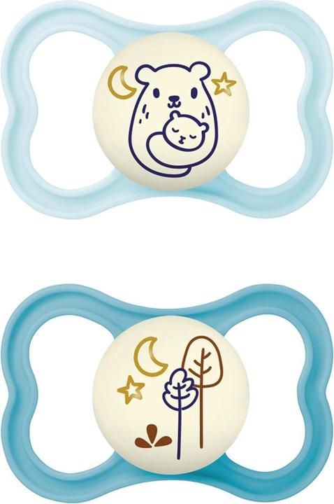 Actual product image MAM Air Night silicone dummy, 2 pieces, 6-16 months (2 x, 6 - 16 M.)