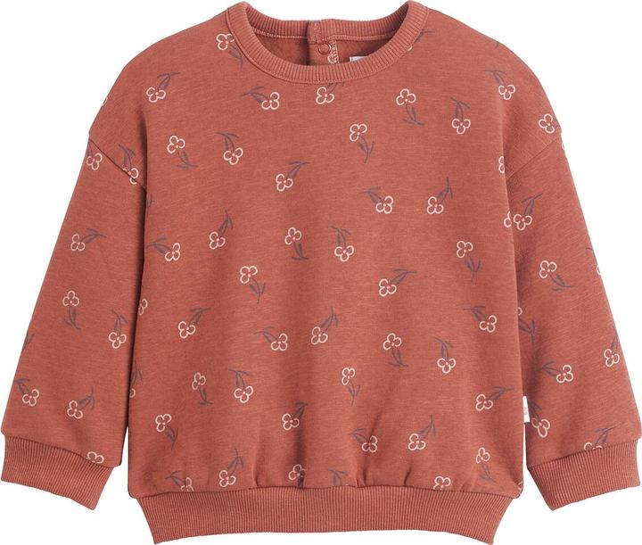 Produktbild La Redoute Collections Sweatshirt mit Rundhalsausschnitt und Druckknopfleiste (74)