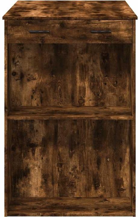 Image du produit VidaXL Table de bar Table de comptoir Table de cuisine Chêne fumé Matériaux dérivés du bois
