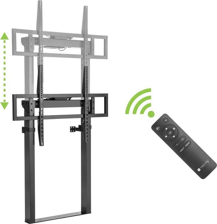 Immagine prodotto Techly EFB Supporto TV motorizzato 139,7cm 55inch - 254cm 100inch regolabile in altezza con telecomando (100", 120 kg)