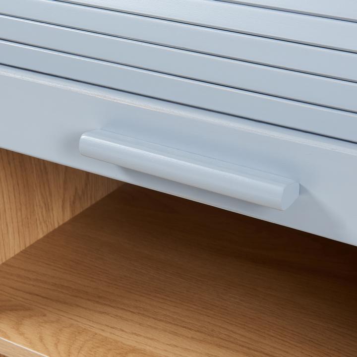Image du produit En.Casa Rollladenschrank Kavlinge 80x60x40 cm Bambus/Grau (80 x 60 x 40 cm)