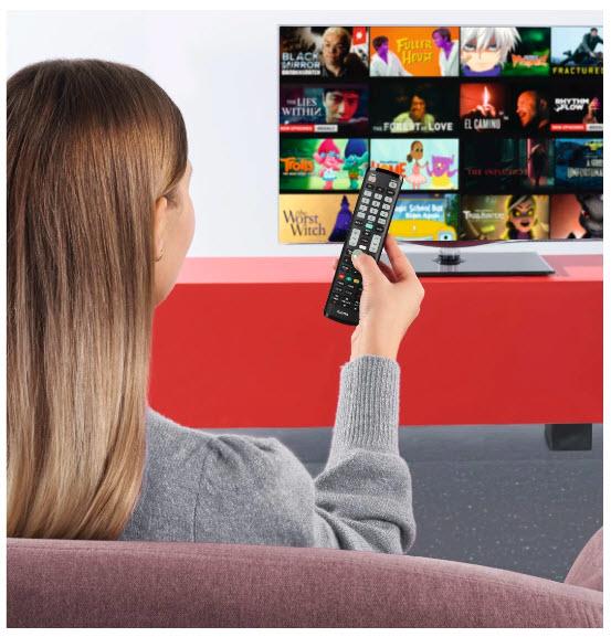 Image du produit Hama Télécommande universelle pour téléviseurs Samsung, IR, apprentissage, touches lumineuses (Télécommande universelle, Infrarouge)