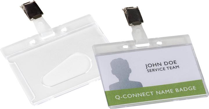 Q-Connect Hartbox für Betriebsausweise mit Clip
